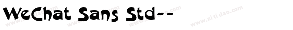 WeChat Sans Std-字体转换